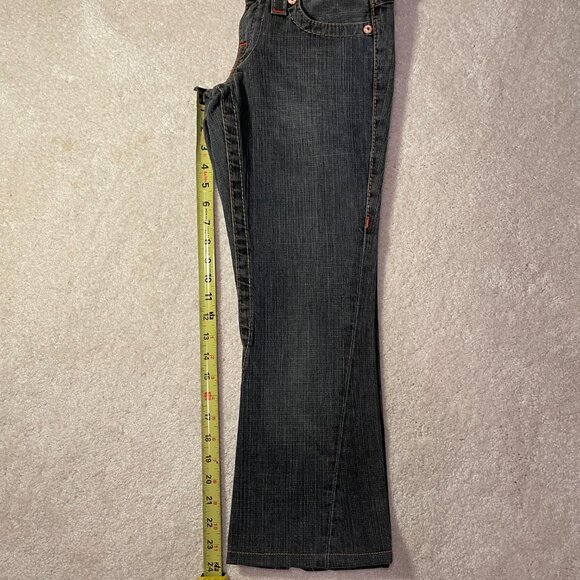 True Religion Grey Cropped Flare Jeans - Picture 5 of 6